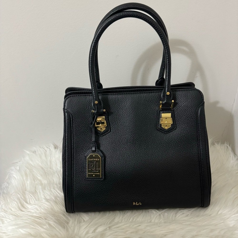 RL hand bag black 30x35x22 cm